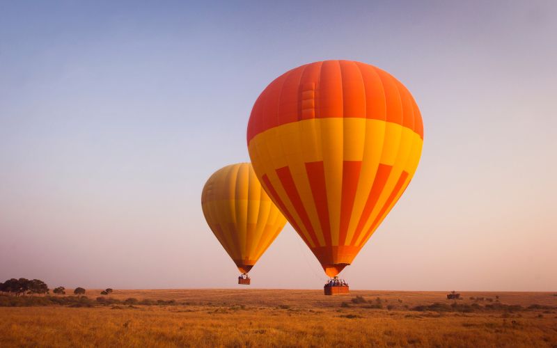 Luxury Safari-hotair ballooning is an activity you can do.