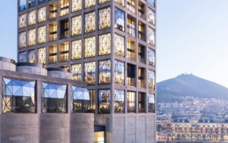 The Silo Hotel at the V&A Waterfront in Cape Town, a luxury accommodation option for a family vacation in Cape Town.